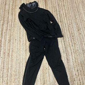 Chic Black Two-Piece Set